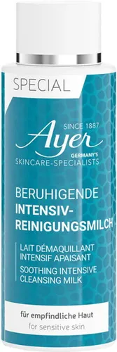Ayer Pflege SpecialCleansing Milk 200 ml - Gesichtsreinigung für empfindliche Haut, sanfte Reinigung mit pflegenden Inhaltsstoffen, entfernt mühelos Make-up und Schmutz, ideal für sensible Hautbedürfnisse.