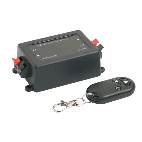 Fernbedienung für LED-Beleuchtung - Funkfernbedienung mit Dimmfunktion für LED-Leuchten, ideal für Camping & Outdoor. Einfache Montage durch praktische Klemmbuchsen für flexibles Lichtmanagement.