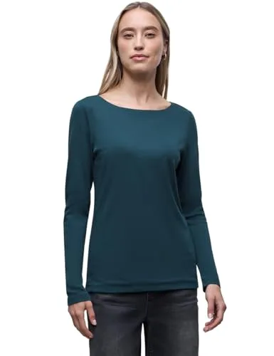 Street One Basic Langarmshirt Tide Blue 36 von Street One