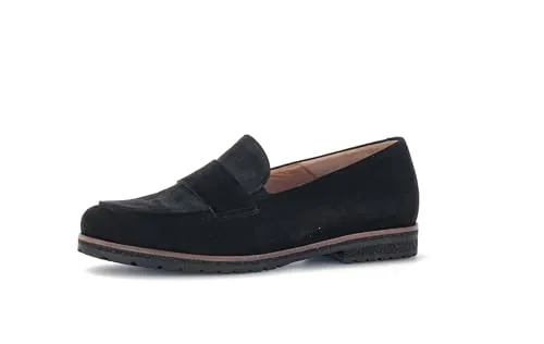Gabor Damen Slipper, Frauen Slip On,Freizeit,Mokassins,Halbschuhe,Slip-ons,Slides,Schlupfschuhe,schluepfschuhe,Loafer,schwarz,39 EU / 6 UK