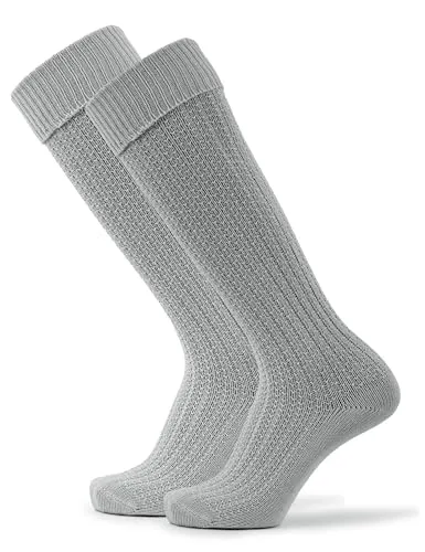 Stockerpoint Herren Lange Trachtensocken 1er Pack (Modell: OC-Markus) Grau 43-46