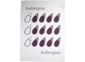 stuco Geschirrtuch Caponata, (Set, 3-tlg), bedruckt in lila von stuco