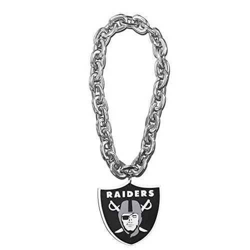 FanFave NFL Las Vegas Raiders 3D Fanchain Magnet - Anhänger für Sport-Fans, aus hochwertigem EVA-Schaum, abnehmbarer Magnet und ideal, um Ihren Teamstolz stilvoll zu zeigen.