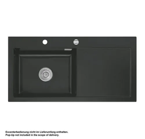 Systemceram Mera 100 SL Nigra Keramikspüle von systemceram