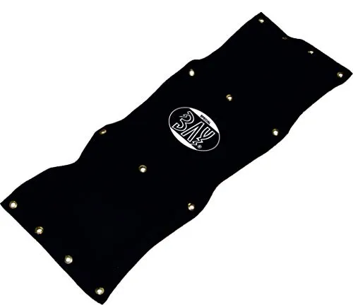 BAY Wand-Schlagpolster 3-Kammern System mit Wandmontage, 116 x 44 cm, Schwarz, L