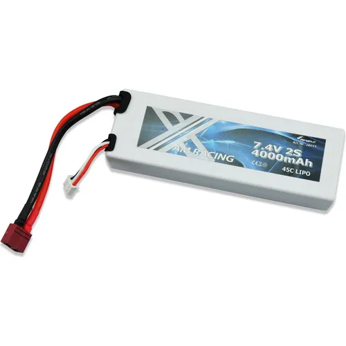 EFASO Akku 7,4V 4000mAh Li-Po Hardcase - Akkus für RC Modelle, leistungsstarker 45C Li-Po Akku mit Deans Stecker für optimale Energieversorgung und lange Laufzeiten.