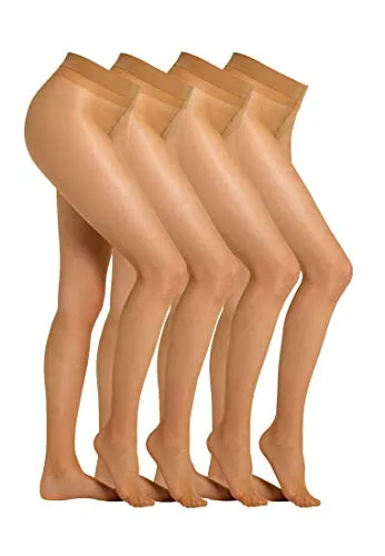 Camano Damen Strumpfhose 4er Pack 20 DEN – Bequem und Reißfest - Bequeme Damen Strumpfhose mit weicher Flachnaht-Technologie für hohen Tragekomfort. Strapazierfähig und reißfest, ideal für den Alltag. Perfekte Passform dank flexiblem Komfortbund – ein Must-Have für stilbewusste Frauen!