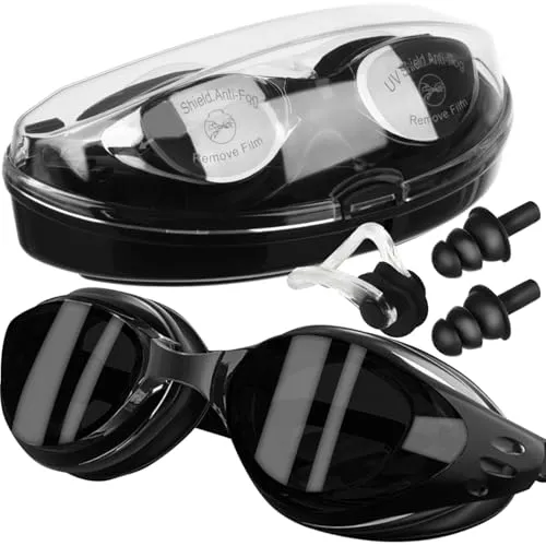 Schwimmbrille Set mit UV-Schutz und Antifog
