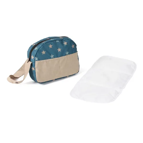 Bayer Chic 2000 Wickeltasche Sternchen türkis-beige TOP