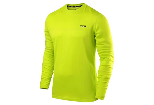 TCA Herren Langarm Laufshirt - Licht Grün, XL - Funktionsshirt für optimale Atmungsaktivität und Bewegungsfreiheit beim Sport, ideal für Läufer und Fitness-Enthusiasten.