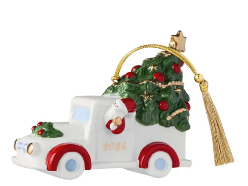 Villeroy & Boch Weihnachtsbaumkugel Christmas Classics Ornament Pick-Up 8,5cm - Weihnachtskugeln – Nostalgisches Pick-Up Ornament aus hochwertigem Porzellan, 8,5 cm groß, ideal für festliche Weihnachtsbaumdekoration oder als charmantes Geschenk.