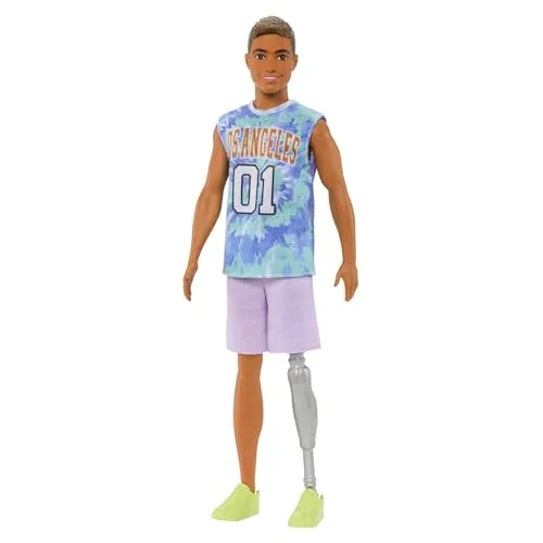 Barbie Ken Puppe Fashionistas 212 Beinprothese Los Angeles Style Mattel HJT11