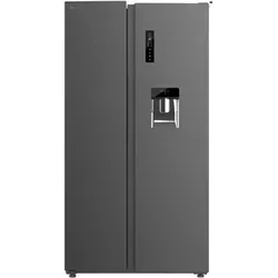 Cecotec Bolero CoolMarket SBS 559 Dark E. 559L, 177 cm X 90 cm, , Multi Air Flow System, Total No Frost, Inverter plus Motor. - Silber