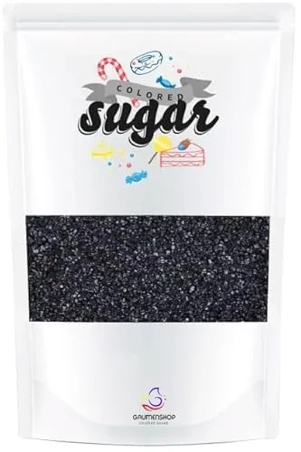 Bunter Zucker Schwarz 100g Dekorzucker