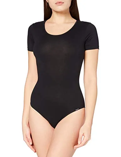 Skiny Damen 081510 Formender Body, Schwarz (Black 7662), 36 - Formende Bodys für Damen, aus hochwertiger Baumwollqualität, elastisch und bequem für optimalen Tragekomfort.