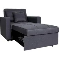 Schlafsessel MCW-L90 - Klappsessel Schlafsofa Gästebett - Sessel mit Liegefläche 197x103cm, ideal für Gäste und entspannte Momente. Ausgezeichnetes Qualitätsmanagement und inklusive Kissen für zusätzlichen Komfort.