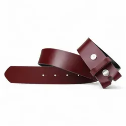 FRONHOFER Ledergürtel 18267 (1-St) Gürtel 4 cm, aus Rindsleder, Wechselgürtel für Herren/Damen lila Körperumfang 105 cm / Gesamtlänge 120 cm