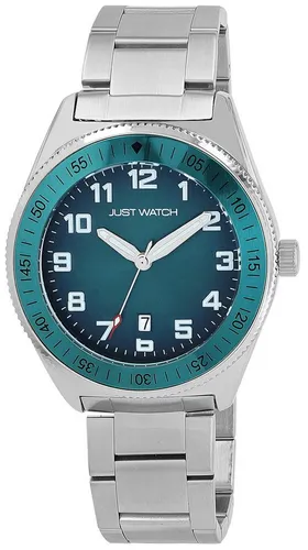 JUST WATCH Quarzuhr JW20183 Mit Edelstahl Gliederarmband, Datumsanzeige, D 44 mm, 5