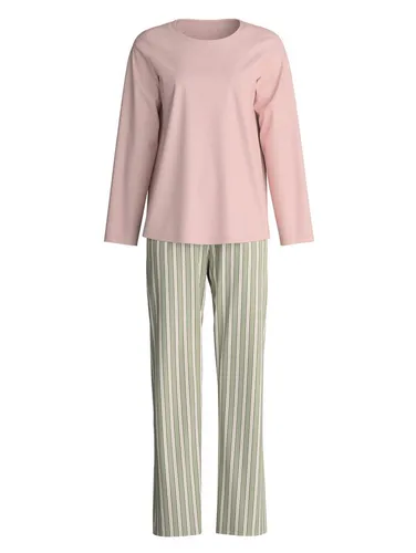 CALIDA Flower Nights Pyjama, lang Damen, weich & pflegeleicht - Hochwertiger Schlafanzug mit elastischem Hosenbund für optimalen Tragekomfort. Der Pyjama ist langlebig, formbeständig und bietet eine bequeme Schnittform – ideal für entspannte Nächte in geprüfter Qualität.