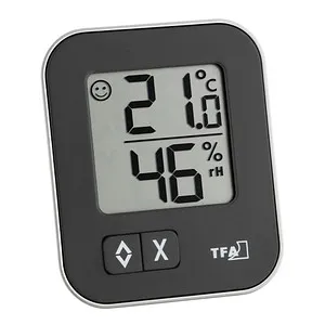 TFA Dostmann 30.5026 digitales Thermometer Hygrometer Moxx - Präzise Messung von Temperatur und Luftfeuchtigkeit, ideal für ein angenehmes Raumklima