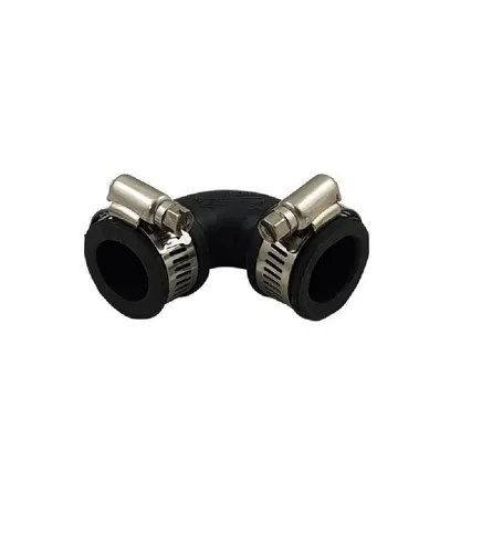Air Aqua Muffenstopfen Flexibler Bogen 25 mm 90 Grad Flex Fitting für Rohre Gummibogen, Rohrv