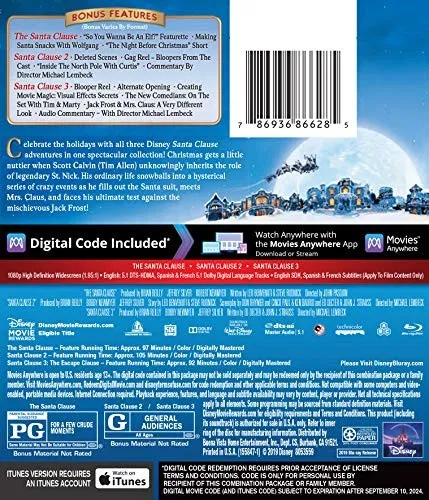 Produktbild The Santa Clause 3-Movie Collection [Blu-ray] [Region Free] - DVD - New