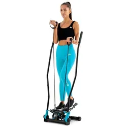 Hop-Sport Stepper HS-045S Slim Swing mit LCD-Bildschirm - Stepper für Heimtraining mit Haltegriffen, rutschfesten Pedalen und LCD-Bildschirm zur Kalorienmessung. Ideal für effektives Fitness-Training bis 120 kg.