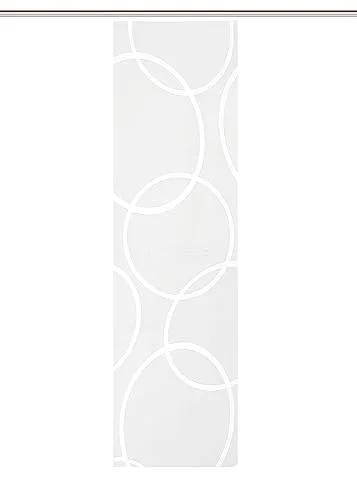 HOME WOHNIDEEN Schiebegardine 84201 PINALE TRANSPARENT, weiß, Jaquard, vers. Größen, Farbe:weiß, Größe:225 x 57 cm, Anzahl:1x