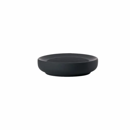 Zone Denmark Seifenschale Ume Seifenablage Seifenhalter Steinzeug Black Ø 12 cm