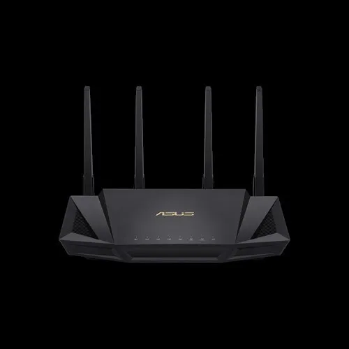 ASUS RT-AX58U - Wi-Fi 6 Router mit integriertem Virusscanner, dreimal schnellere Internetgeschwindigkeit und optimale Abdeckung für Smart Homes