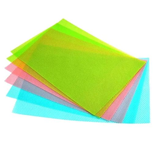 Aestm 6pcs Antibakterielle Kühlschrankmatte Matten Kühlschrank Pad entziehen Feuchtigkeit und Gerüch rutschfest,abwaschbar und zuschneidbar Kühlschrank Matte 3