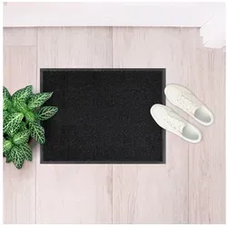 Andiamo Fußmatte Easy, Made in Netherlands, rechteckig, Höhe: 5 mm, Schmutzfangmatte, rutschhemmend, Innen- und überdachten Außenbereich grau 60 cm x 80 cm x 5 mm