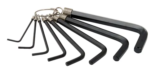 KS Tools Innensechskant-Winkelstiftschlüssel-Satz am Ring, 8-teilig 2-10 mm - 151.3250