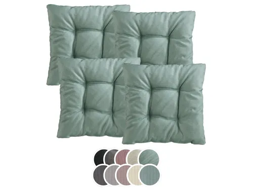 XDREAM Stuhlkissen Set (2er & 4er) für Stühle und Bänke - Stuhlkissen - Hochwertige, robuste Polsterauflage mit 38x38 cm für maximalen Komfort drinnen und draußen.