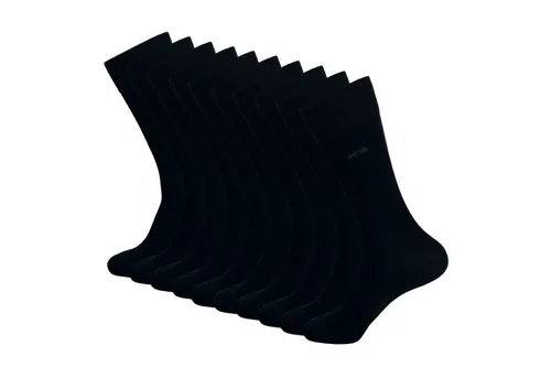 BOSS Herren 5P RS Uni Col CC Socken, Dark Blue401, 39-42 EU - Herrensocken aus 100% Baumwolle, nachhaltig produziert. 5 Paar druckfreie Socken mit handgekettelter Spitze und extra Verstärkungen für höchsten Tragekomfort.