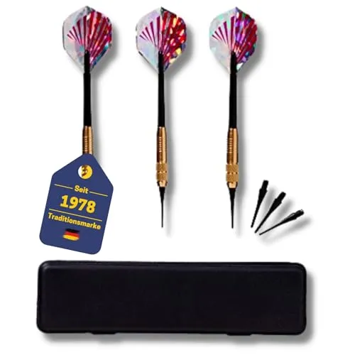 BEST SPORTING Safety Dartpfeile Knight, 3 Stück Softdart mit Messing-Hülse, Gewicht:10 g