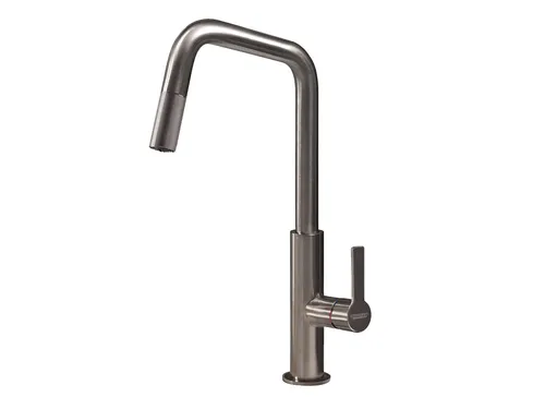 Systemceram OFFEO Edelstahlfinish Hochdruckarmatur von systemceram