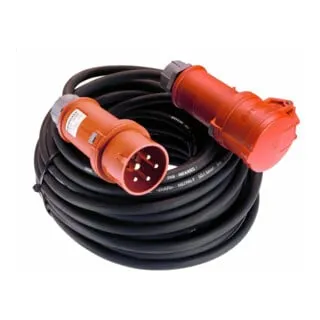 Starkstromkabel CEE Verlängerungskabel 400V 16 A 25 m - Stromverteiler & Baulicht: Flexibles 25 m Gummikabel H07RN-F 5G2,5 für Baustellen und Industrie, robust und wetterfest, IP44 Schutz für sichere und zuverlässige Stromversorgung.