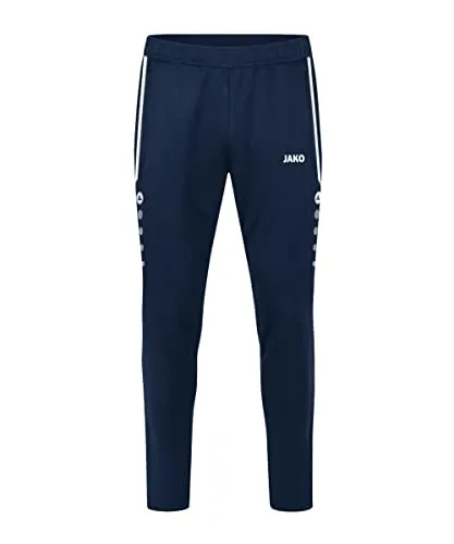 JAKO Kinder Sporthose Trainingshose Allround - Hosen aus 100 % recyceltem Polyester, strapazierfähig und ideal für das Training im Freien mit sicherem Halt durch elastischen Bund und praktische Reißverschlusstaschen.