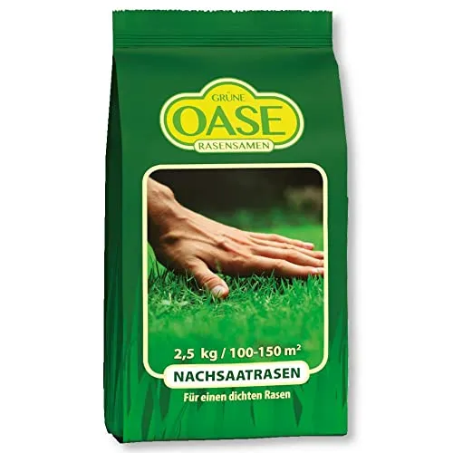 Grüne Oase Rasensamen Nachsaat 2,5 kg Grassamen Schnellwachsend Sportrasen