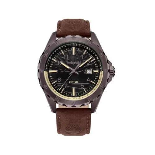 Timberland Quarzuhr DAY POND TDWGB0055802 - Armbanduhr für Herren mit Lederarmband, robust und stilvoll, perfekt für Outdoor- und Alltagsabenteuer.