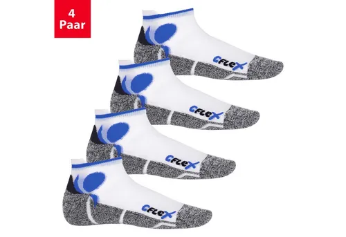 CFLEX Sportsocken Running Damen & Herren Sport Sneaker Socken (4 Paar) Laufsocken