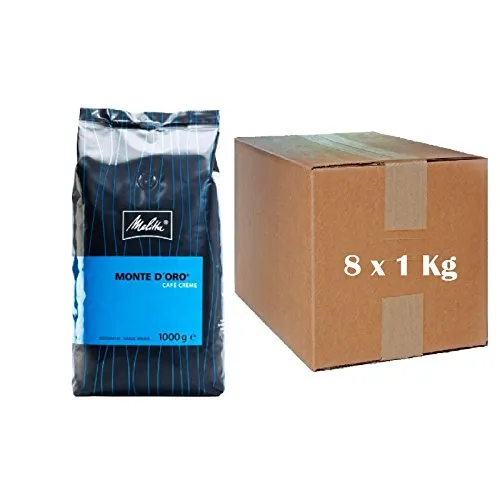 Melitta Monte d'Oro Cafe Creme mild - 8 x 1kg Kaffeebohnen