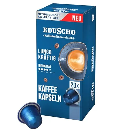 Tchibo Eduscho Lungo Kräftig Kaffeekapseln, 20 Stück