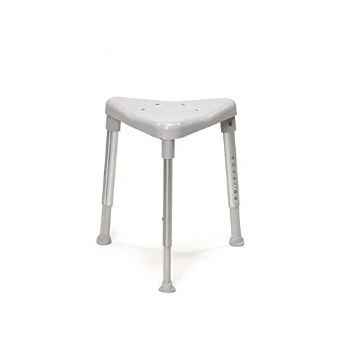 Duschhocker EDGE SH42-57cm, grau von Etac - Toilettensitzerhöhungen, stabil und höhenverstellbar für mehr Sicherheit und Komfort beim Duschen.