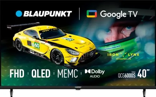 BLAUPUNKT 40QCG6000S QLED 40-Zoll Full HD Google TV mit HDR10, Smart TV, Wi-Fi und Bluetooth, 16:9