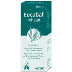 Eucabal Inhalat - Pflanzliches Arzneimittel zur Linderung von Erkältungssymptomen. Mit Eukalyptus- und Kiefernnadelöl für eine natürliche Atemwegserleichterung.