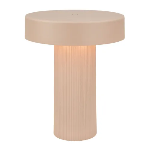 Briloner Leuchten LED Tischlampe Akku Dimmbar Kabellos 20cm Beige - Moderne Tischlampe mit Touch-Bedienung, ideal für drinnen und draußen. Kabellos und dimmbar für flexibles Licht. Energieeffizient und wetterfest – perfekt für jede Umgebung!