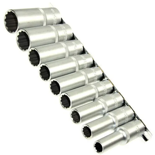 lange Steckschlüsseleinsätze VIELZAHN 12-kant 1/2