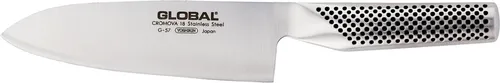 Global G-57 Kochmesser 16 cm - Hochwertiges Kochmesser aus Molybdän-Vanadium Stahl, 16 cm Klingenlänge, ideal für präzises Schneiden in der Küche, langlebig und rostfrei.